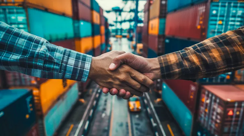 Lojistik ve tedarik zinciri ağında profesyonel anlaşma